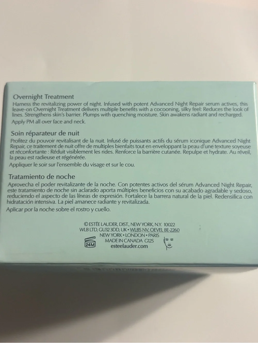 Estee Lauder Advanced Night Repair Overnight Treatment - Light Aqua